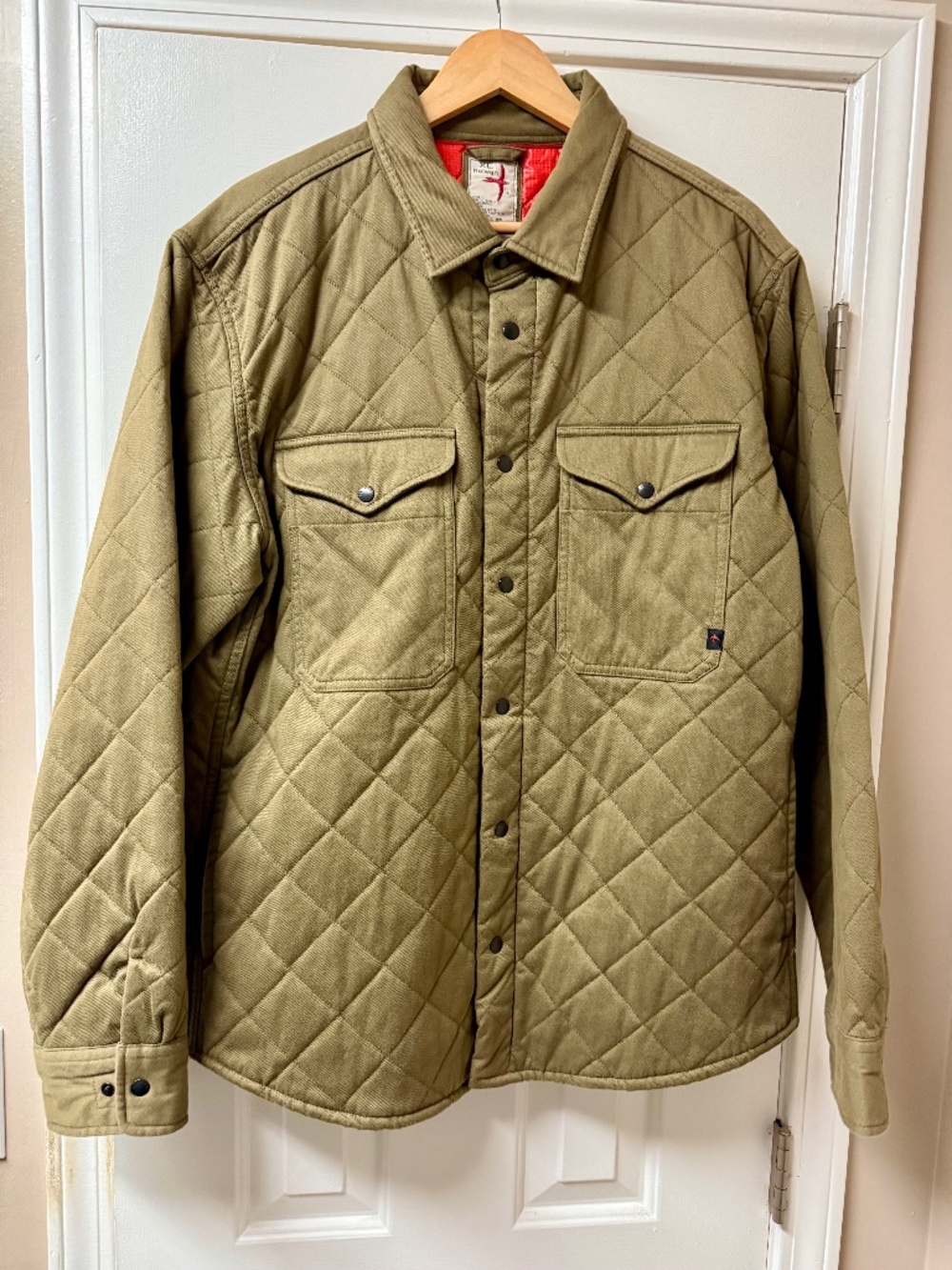 Relwen Barleycorn Moleskin Twill Insulated Shirt Jacket, XL